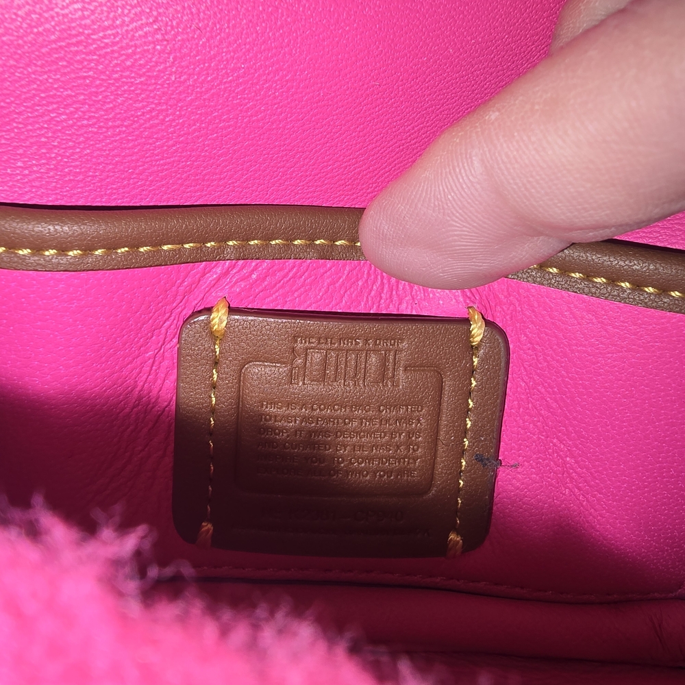 EUC Coach X Lil Nas Tabby 12 Shearling Fuschia Pink - Picture 9 of 15